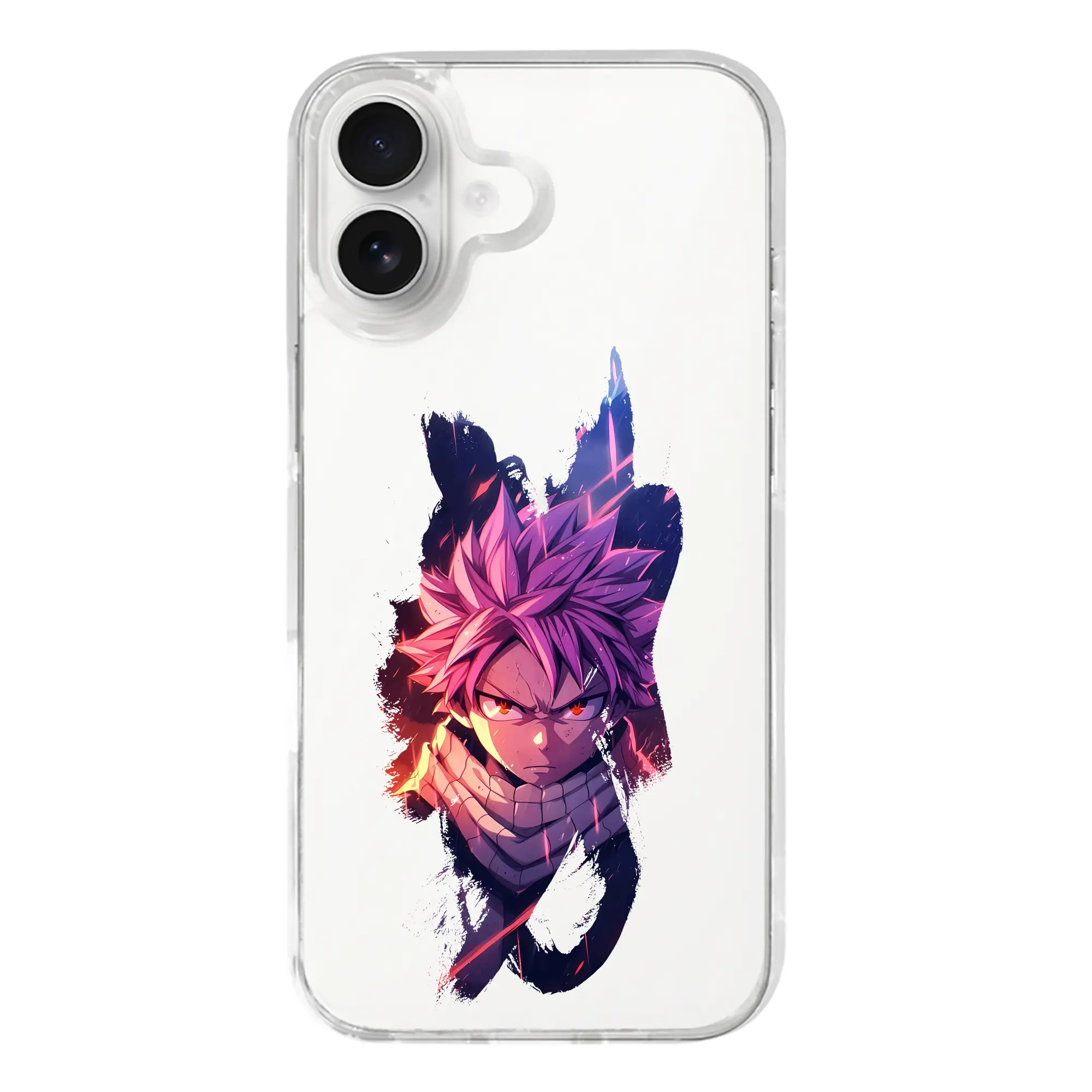 フェアリーテイル グッズ ナツ・ドラグニル - iPhone 17シリーズ 透明スマホケース – 薄型・耐衝撃・精密フィット保護カバー